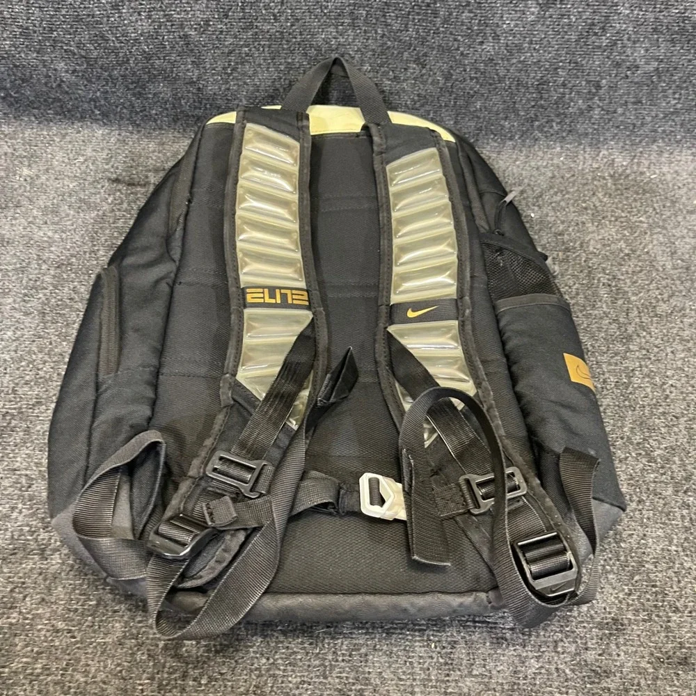 Nike BA6164-013 Elite Pro Basketball Backpack 32L Black Metallic Gold Hoop Bag